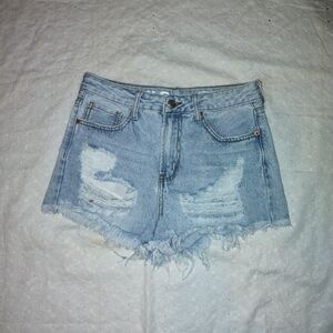 Distressed Denim Women Shorts
